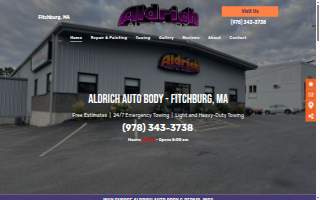 Aldrich Auto Body & Repair, Inc. of Fitchburg website