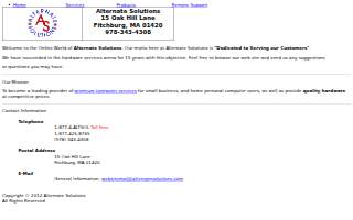 Alternate Solutions website