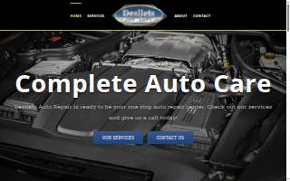 Desilets Auto Repair website