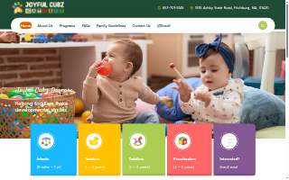 Joyful Cubz Daycare website