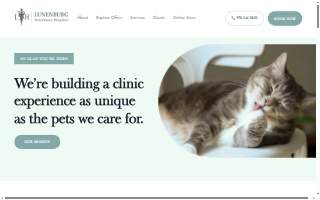 Lunenburg Veterinary Hospital website