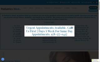 Pediatrics West PC of Fitchburg website