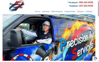 PrecisionAir HVAC Repair Leominster website