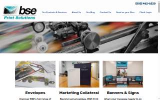 BSE Print Solutions website