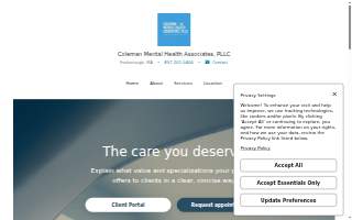 Coleman Mental Health Associates, PLLC website