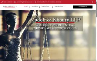 Madoff & Khoury LLP of Foxborough website