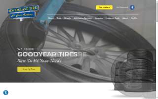 New England Tire Car Care Centers - Mansfield of Foxborough website