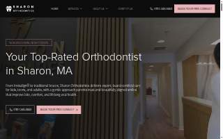 Sharon Orthodontics of Foxborough website