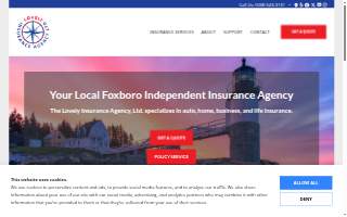 The Lovely Insurance Agency website