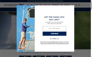vineyard vines of Foxborough website
