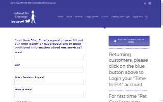 Ashland Pet Concierge website
