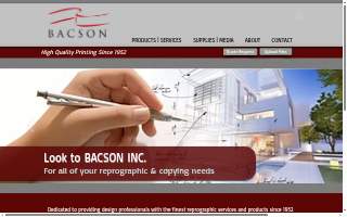 Bacson Printing website