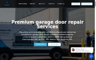 Framingham Garage Door Center website