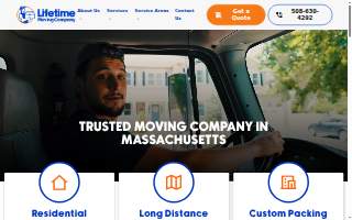 Lifetime Moving Co website