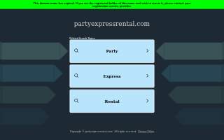 Party Express Rental website