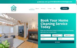 Sweet Home Cleaning Pro website