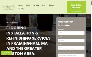 TDS Flooring of Framingham website