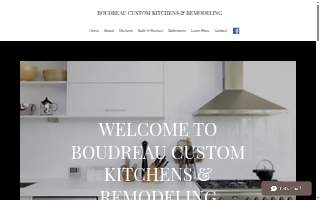 Boudreau Custom Kitchens & Remodeling website