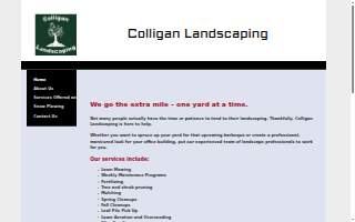 Colligan Landscaping website