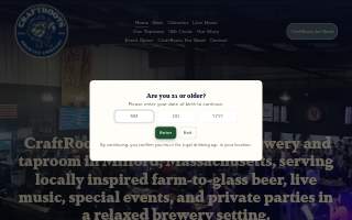 CraftRoots Brewing website