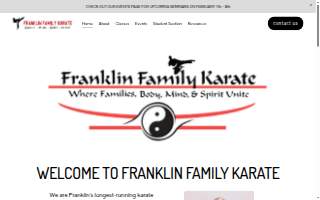 Franklin Family Karate website