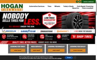 Hogan Tire & Auto - Medway of Franklin website