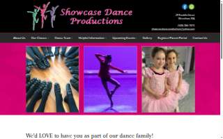Showcase Dance Productions website