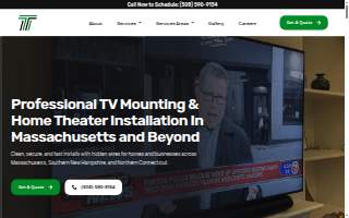 Topline TV Mounting and Home Theater Services of Franklin website