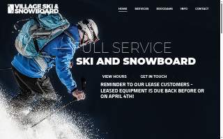 Village Ski & Snowboard website