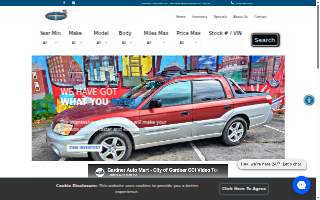 Gardner Auto Mart Inc. website