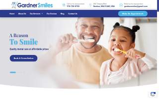 Gardner Smiles - Dentist website