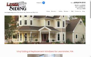 Leger Siding of Gardner website
