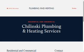 Chilinski Plumbing & Heating website