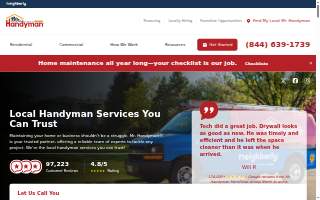 Mr. Handyman of South Essex County website