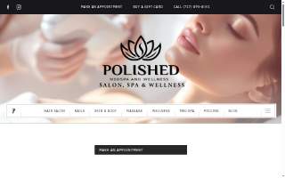Polished Day Spa LLC website