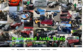 Preferred Auto Body website