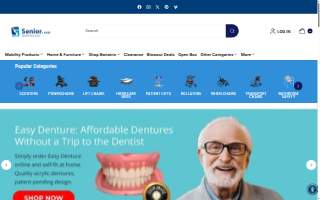 Senior Health Solutions website
