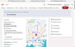 Walgreens of Gloucester website