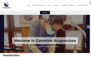 Carnation Acupuncture website