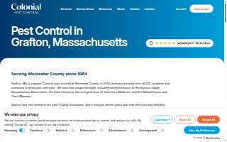 Colonial Pest Control Inc. of Grafton website