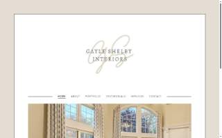 Gayle Shelby Interiors website