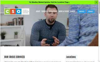 Clinical & Support Options Crisis & Respite website
