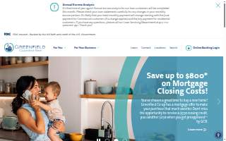 Greenfield Cooperative Bank website