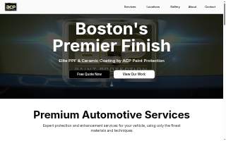 ACP Paint Protection and Ceramic Coatings - South Shore website