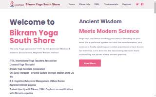 Bikram Yoga South Shore website