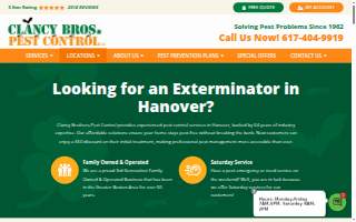 Clancy Brothers Pest Control of Hanover website