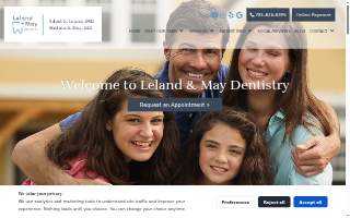 Leland & May Dentistry website