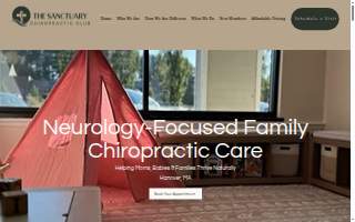 The Sanctuary Chiropractic Club website