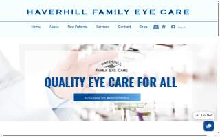 Haverhill Family Eye Care PC website