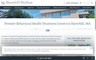 Haverhill Pavilion Behavioral Health website